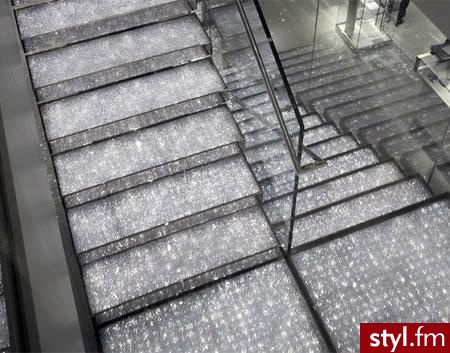Schody we swarovskim - Tokyo sklep Swarovski-ego. - Mój pokój Wnętrza