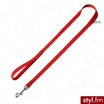 Hunter smycz nylonowa Ecco Sport, czerwona - Dł. 110 cm, O 15 mm, regulowana - Psy Zwierzaki