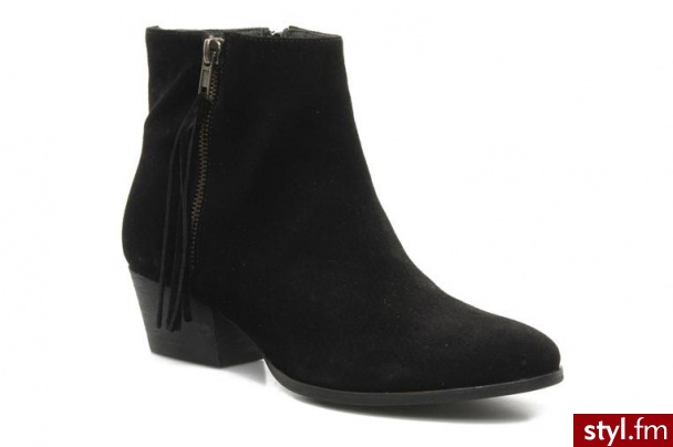 Georgia Rose PÓŁBUTY I BOTKI G2 TOILE W BY (CZARNY) (Czarny) - Botki Buty Moda