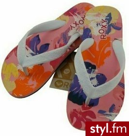 Roxy Klapki dziewczęce LITTLE BAMBOU multikolor roz.31 - Klapki Buty Moda