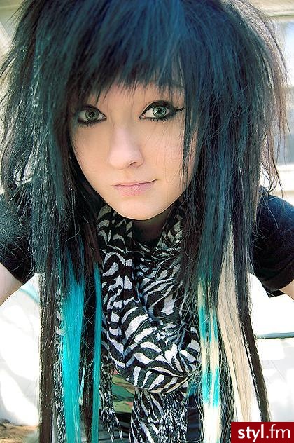 EMO Alternatywne Średnie Fryzury