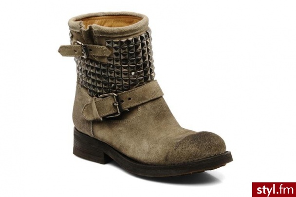 Ash Półbuty i botki G2 Toile W by (Szary) - Botki Buty Moda