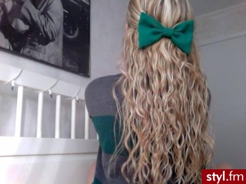 Blond Rozpuszczone Kręcone Na co dzień Długie Fryzury