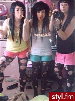 EMO Alternatywne Średnie Fryzury