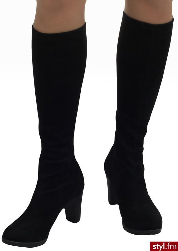 Rene Kozaki 6LD Czarne - Kozaki Buty Moda