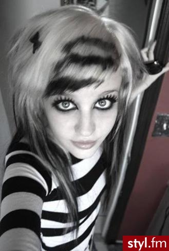 EMO Alternatywne Średnie Fryzury