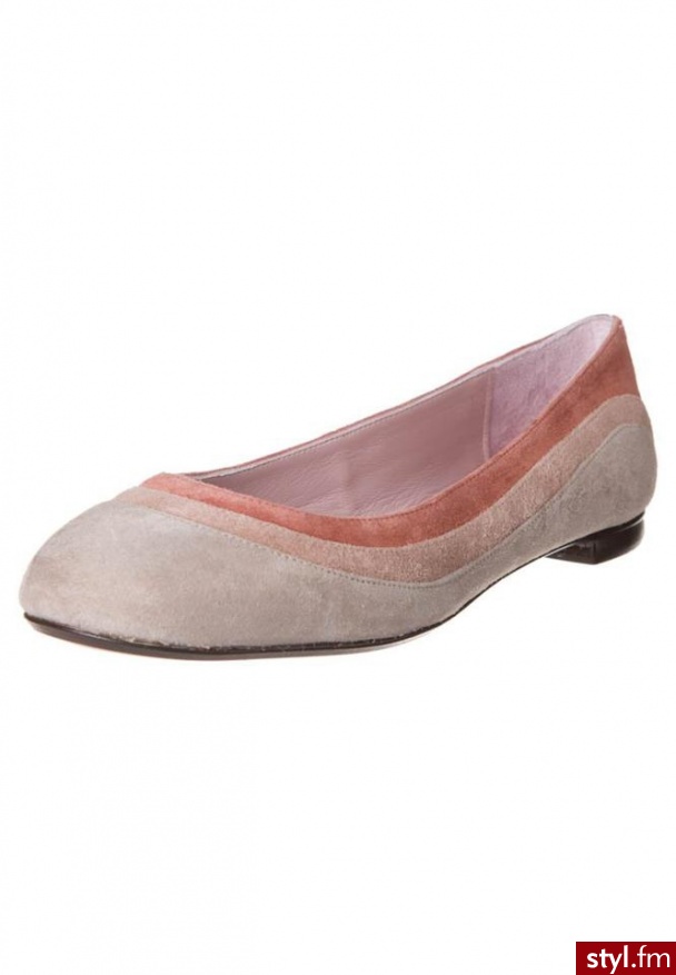 Si By Sinela Fabry Baleriny Beżowy - Balerinki Buty Moda