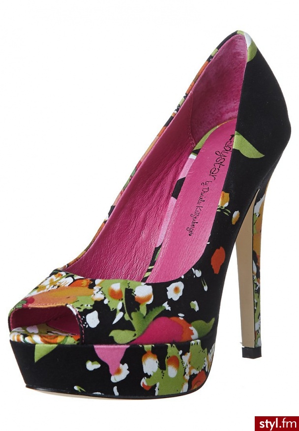 Ladystar by Daniela Katzenberger KATHY 14 Szpilki Peep Toe czarny - Szpilki Buty Moda