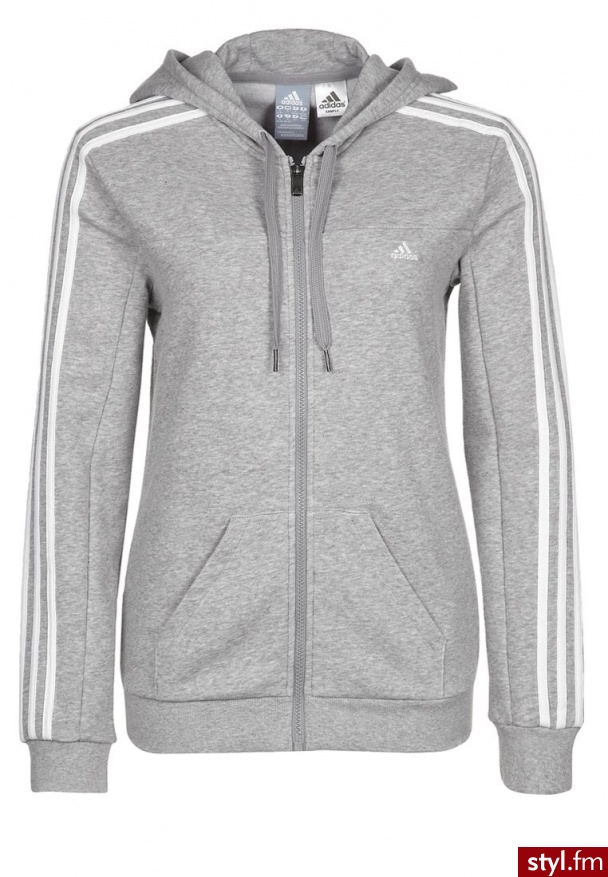 adidas Performance Bluza rozpinana szary - Bluzy Ciuchy Moda