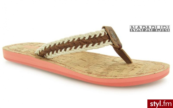 Napapijri Lele thong Off White - Klapki Buty Moda