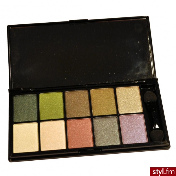 NYX Paletka 10 cieni oczy zielone - Dzienne Makijaże