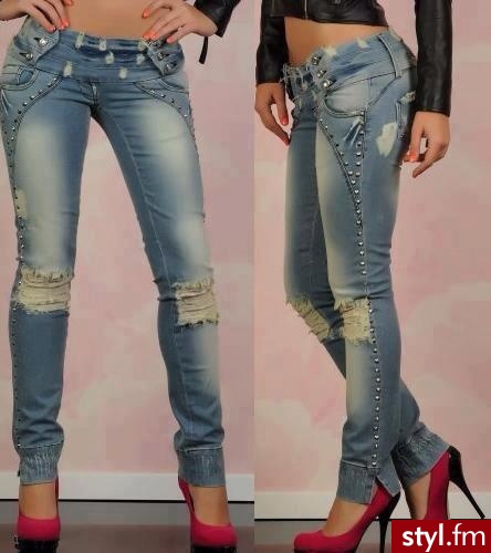 Jeansy Spodnie Moda