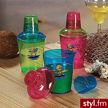 plastikowe tropikalne shakery do drinków 15.95$ - Gadżety Inne Moda