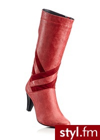 Bonprix Kozaki bordowy 965227_25191 - Kozaki Buty Moda