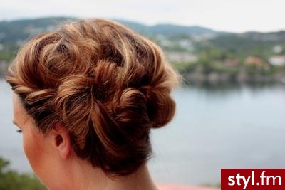Blond Upięcie Proste Wieczorowe Długie Fryzury