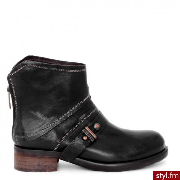 Venezia BOTKI 42G49212F NER - Botki Buty Moda