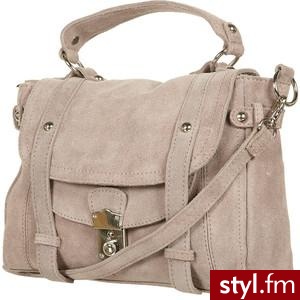 Taupe Suede Slouch Satchel - TopShop - Polyvore. Pobrano ze strony: http://www.polyvore.com/taupe_suede_slouch_satchel/thing?id=32418275 - Pozostałe Torebki Moda