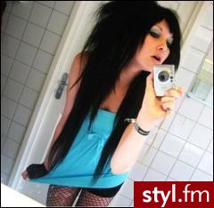 EMO Alternatywne Średnie Fryzury