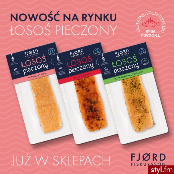 FJØRD FISKURSSON prezentuje nowy produkt. To pieczony łosoś, który będzie dostępny w czterech smakach – naturalnym, z chilli, z koperkiem i masłem oraz z ziołami i czosnkiem niedźwiedzim. Jest doskonały i od niedawna w sklepach!  - Kuchnia