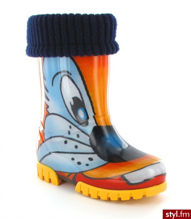 Demar Kalosze z wkładką Twister Lux Print (039/I) - Kalosze Buty Moda