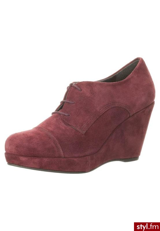 Pier One Botki na koturnie czerwony - Botki Buty Moda