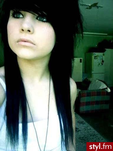 EMO Alternatywne Średnie Fryzury