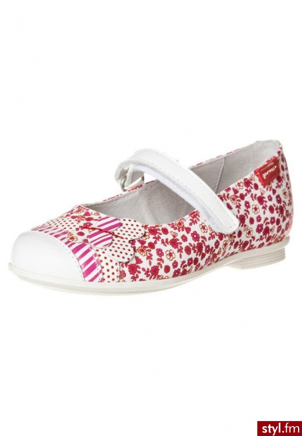 Garvalin DOLORES Baleriny z zapięciem biały - Balerinki Buty Moda