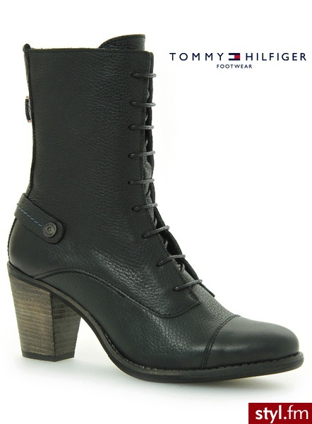 Tommy Hilfiger CHRISTY 5 WASHED BLACK - Botki Buty Moda