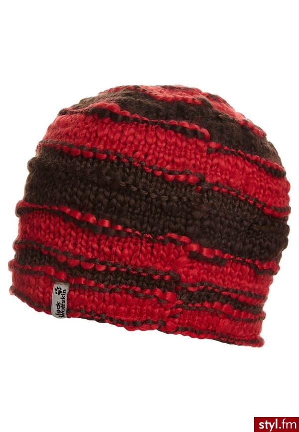 JACK WOLFSKIN FLUFFY YARN CZAPKA BRĄZOWY (1902821) - Nakrycia głowy Dodatki Moda