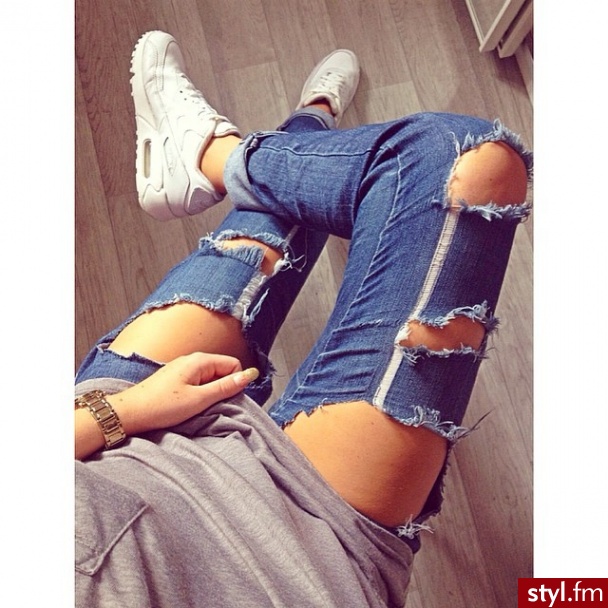 Jeansy Spodnie Moda