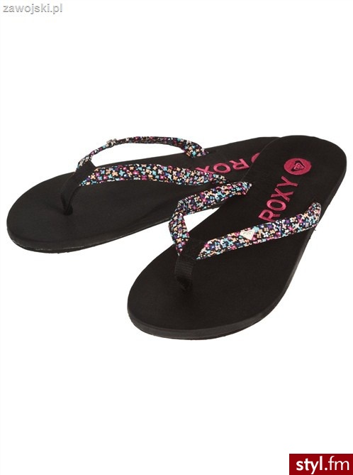 ROXY Japonki Klapki KISS ALICE na miasto SATYNA - Klapki Buty Moda