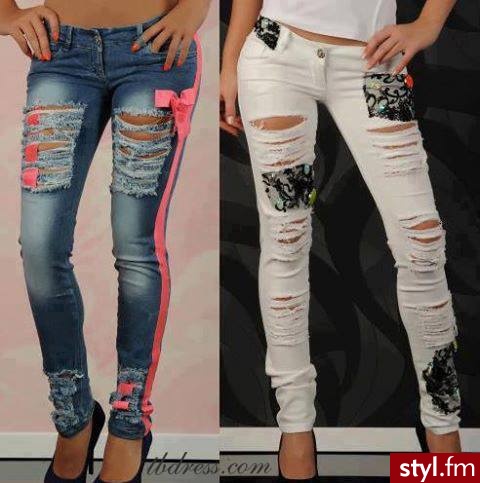 Jeansy Spodnie Moda