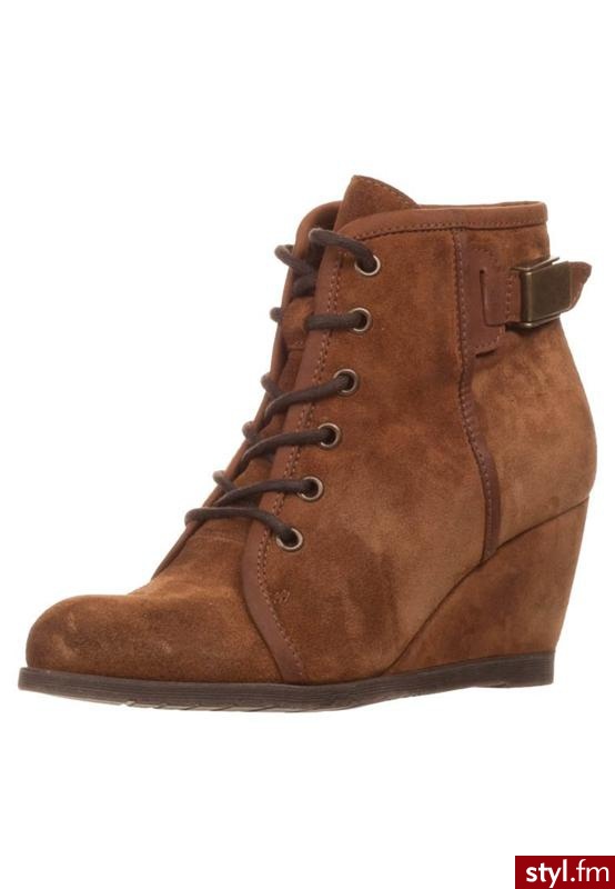 Taupage Botki i Ankle Boots brązowy - Botki Buty Moda