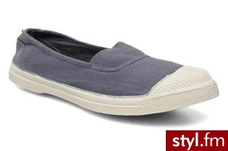 Bensimon BALERINKI TENNIS ELASTIQUE BY (Niebieski) - Balerinki Buty Moda
