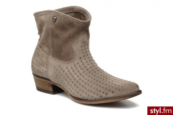 IKKS PÓŁBUTY I BOTKI GISELLE BY (Brązowy) - Botki Buty Moda