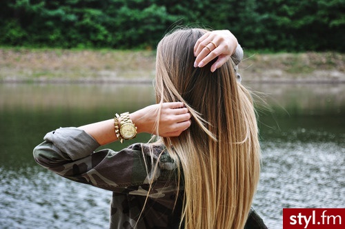 Blond Rozpuszczone Proste Na co dzień Długie Fryzury
