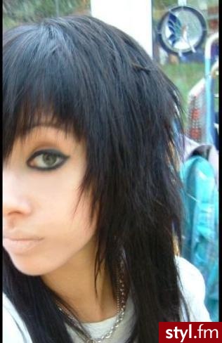 EMO Alternatywne Średnie Fryzury