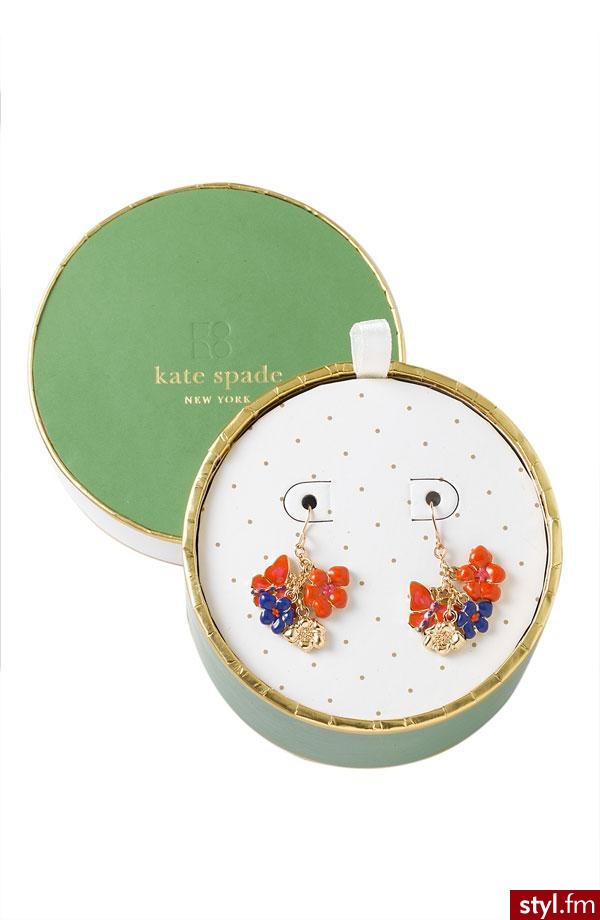 ładnie zapakowane kolczyki od Kate Spade - 65$ - Pozostałe Dodatki Moda
