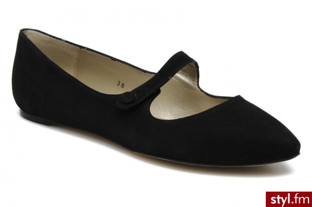 Georgia Rose BALERINKI SABRINA CORREA CFT BY GEORGIA ROSE (Czarny) - Balerinki Buty Moda