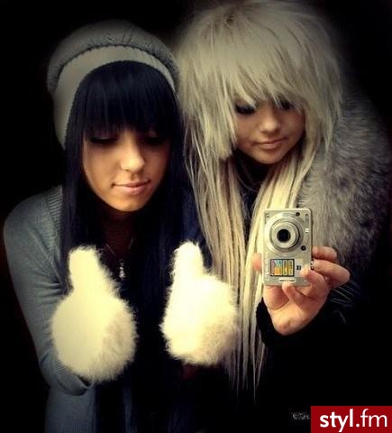 Blond EMO Alternatywne Długie Fryzury