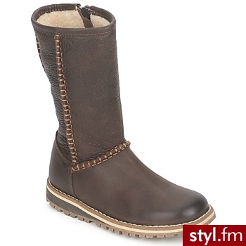 Jopper Buty Dziecko Grevu Brązowy - Kozaki Buty Moda