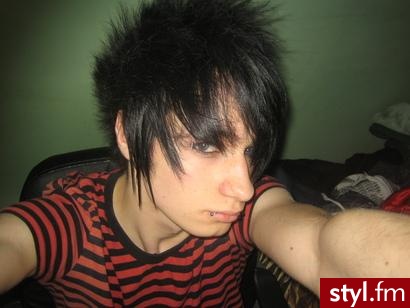 EMO Alternatywne Średnie Fryzury