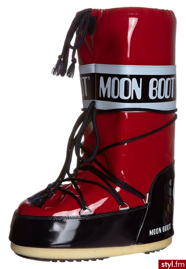 Moon Boot VINIL Śniegowce czerwony - Pozostałe Buty Moda