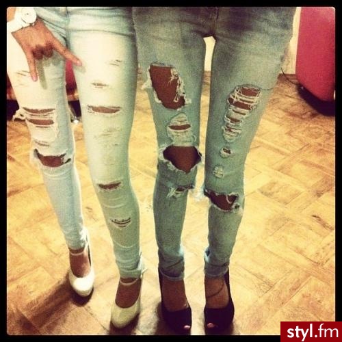 Jeansy Spodnie Moda
