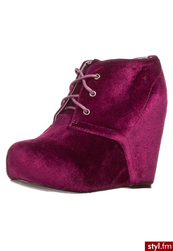 Even&Odd Botki na obcasie czerwony - Botki Buty Moda