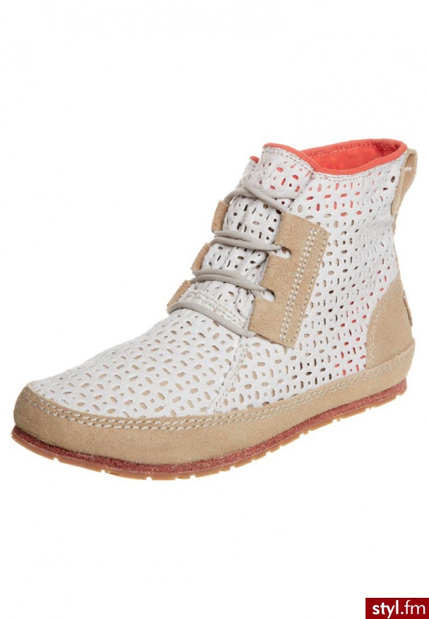 Sorel ENSENADA Botki sznurowane szary - Botki Buty Moda