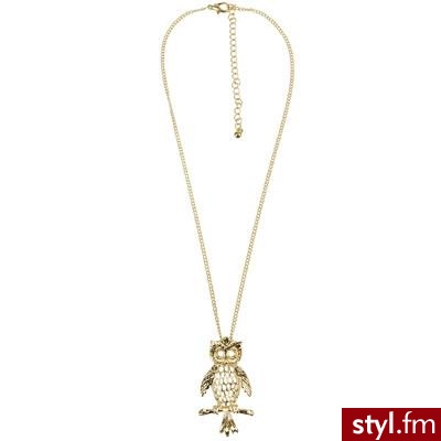 Hollow Owl Pendant Necklace - Forever21 - Polyvore. Pobrano ze strony: http://www.polyvore.com/hollow_owl_pendant_necklace/thing?id=7524838 - Pozostałe Dodatki Moda