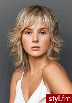 Średnie Fryzury