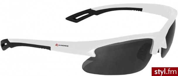Kross Okulary Rowerowe  Lens Białe - Okulary Dodatki Moda