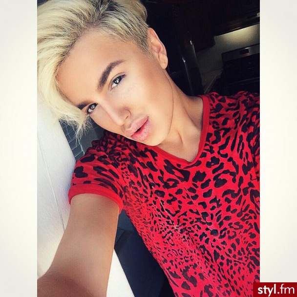 Blond Irokez damski Proste Na co dzień Krótkie Fryzury